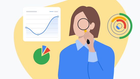 Marketing analytics image displaying data insights, performance tracking, and reporting dashboards
